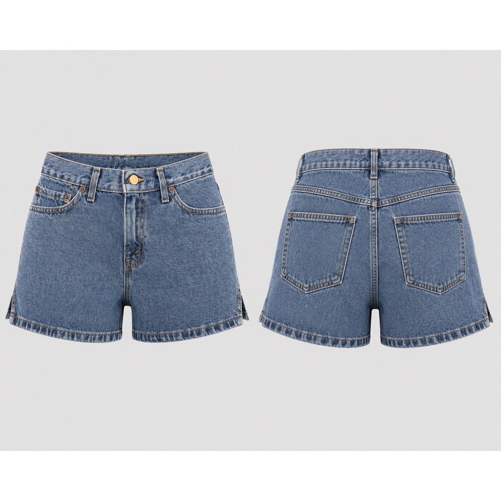 Vintage Levi’s  Mom Shorts Light Wash Denim Women’s Juniors 5 USA Made